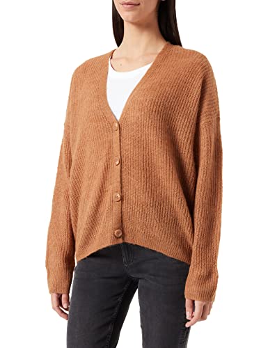 ESPRIT Collection Z wełną/alpaką: kardigan z dzianiny żebrowanej