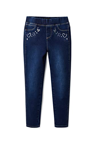 Desigual Dziewczęce legginsy RIN Bodystocking, niebieskie, 3/4