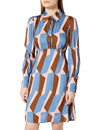 Sisley Sukienka damska, Fantasy Multicolor 76h, 34