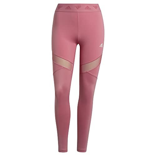 adidas rajstopy sportowe Hyperglam High-Rise koralowe damskie, Koral, XS
