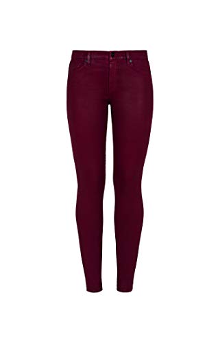 7 For All Mankind Damskie spodnie skinny casual, burgundowy, 27