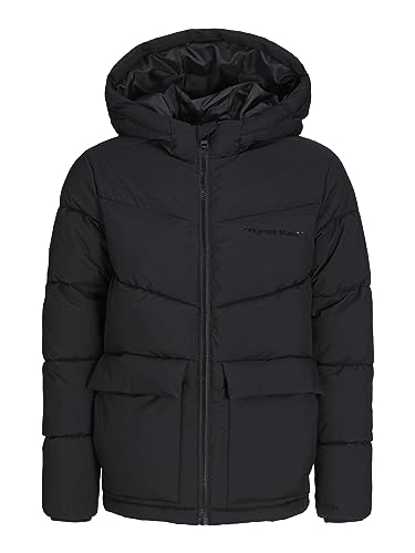 JACK&JONES JUNIOR Kurtka chłopięca Jorvesterbro Puffer Jacket Sn Jnr, czarny, 128