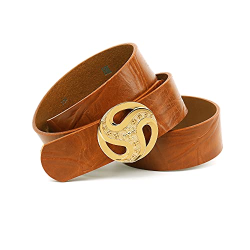Anthoni Crown Unisex pasek skórzany pasek, jasnobrązowy, 100