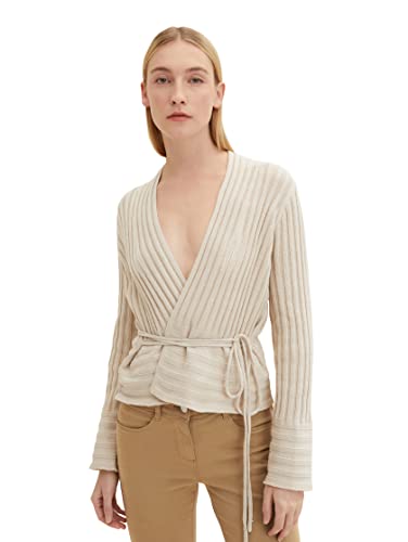 TOM TAILOR Damski kardigan kardigan 1035293, 12365 - Dusty Beige, XXL