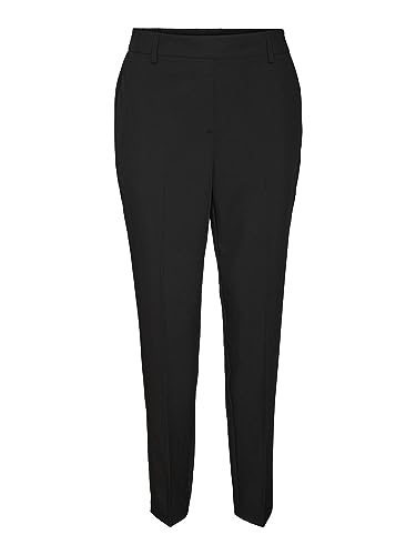 Bestseller A/S Damskie spodnie VMZELDAMAYA MR Tapered Pant, czarne, 44/30, Schwarz, 44W / 30L