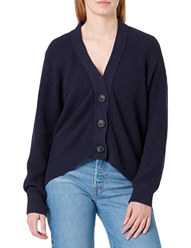 TOM TAILOR Damski Basic Kardigan 1032605, 30025 - Navy Midnight Blue, XS