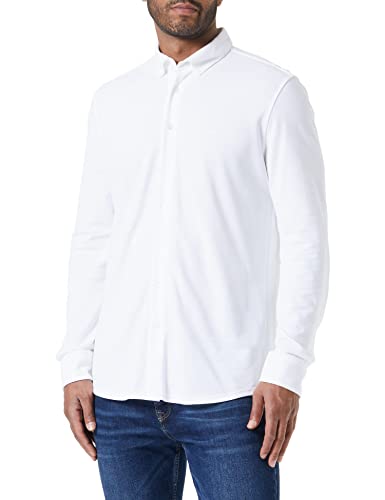 Trigema Męska koszula polo, biała, M 627659, biały, M