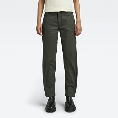 G-STAR RAW Damskie spodnie typu chino Kate Boyfriend, Szary (Asfalt C072-995), 25W / 32L