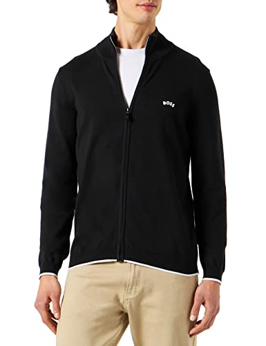 BOSS Zalli kurtka męska z dzianiny, Czarny 1, XS