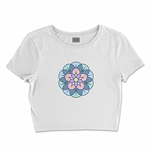 Bona Basics, Koszulka damska z nadrukiem cyfrowym,%100 bawełna, biała, casualowa, topy damskie, rozmiar: XL, biały, XL Krótki