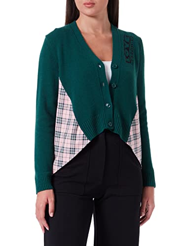 Love Moschino Damski sweter z długim rękawem, Pink Green, 44