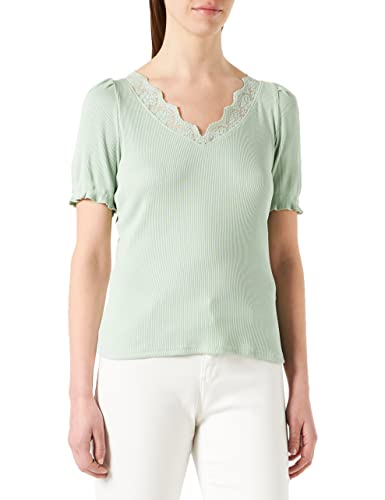 Naf Naf T-shirt damski, delikatna zieleń, XS