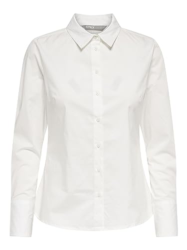ONLY Koszulka damska ONLFRIDA L/S NOOS PTM Bluse, biała, XS