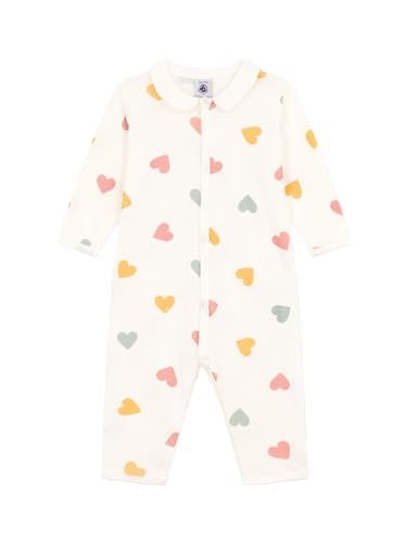 Petit Bateau A086C Dobrze Śpij Piżamy Bez Stóp, Biały Marshmallow/Wielobarwny, 18 Miesięcy Bimba, Biały Marshmallow/Wielobarwny, 18 miesięcy