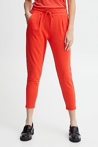 ICHI Damskie spodnie biznesowe Ihkate Pa, Poppy Red (171664), XXL