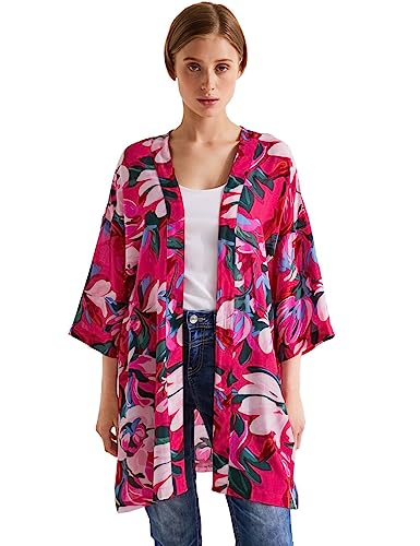 Street One Damska bluzka kimono, jagodowy różowy, S