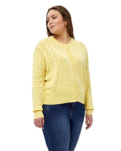 Peppercorn Damski sweter z krótkim kardigan Tana, Jasnożółty, M