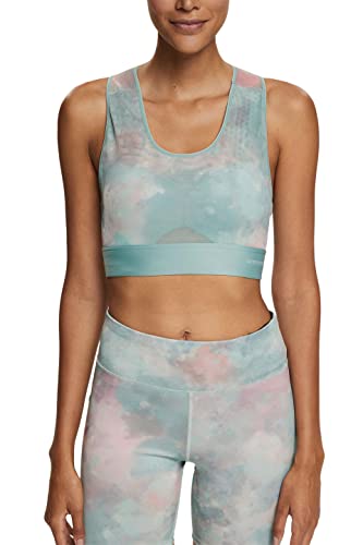 ESPRIT Sportowy biustonosz z siateczką z gradientem, Dusty Green, M