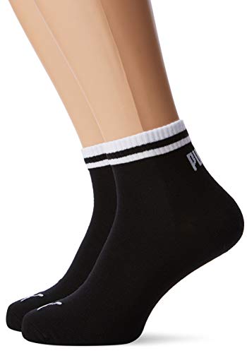 PUMA Heritage Quarter skarpety męskie (2 sztuki), Czarny, 35.5-38 EU
