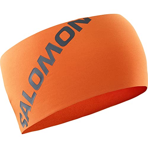 Salomon Opaska na czoło unisex na zimę treningowa, ochra, rozmiar uniwersalny, brunatnożółty, jeden rozmiar