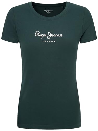 Pepe Jeans Koszulka damska New Virginia Ss N, Zielony (Regent Green), M