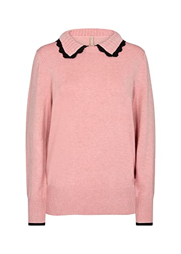 SOYACONCEPT Women's SC Dollie 730 damski sweter, różowy melanż, rozmiar S, różowy (rose melange), S