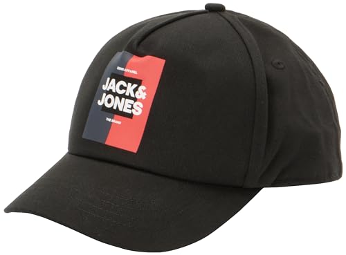 JACK&JONES JUNIOR Męska czapka Jacoscar Jnr, Schwarz, S-M