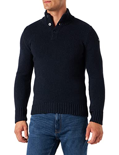 Schott NYC sweter męski, morski, L
