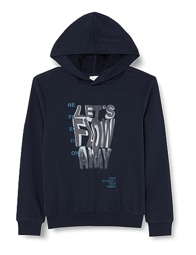 s.Oliver Bluza chłopięca z kapturem, niebieski, 140