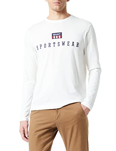 GANT T-shirt męski, Eggshell, S
