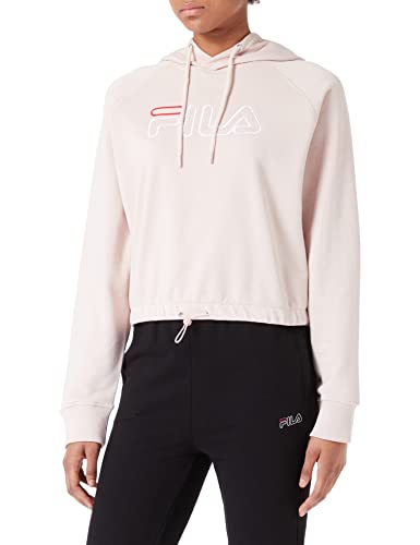 FILA Damska bluza z kapturem Sarena Cropped, sepia róża, L, Sepia Rose, L
