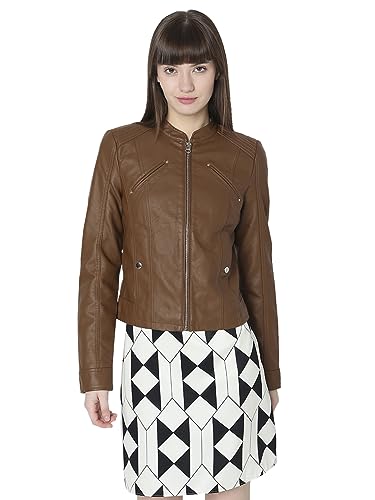 Bestseller A/S VMFAVODONA AW23 NOOS kurtka damska, kurtka koniakowa, M, Cognac, M