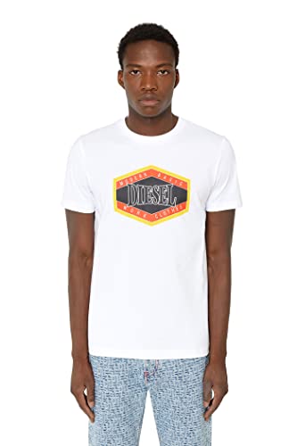Diesel T-diegor-e14 T-shirt męski, 100-0 stopni, rozmiar XS