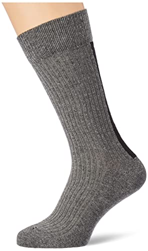 BOSS BS Rib Iconic Boot_Socks Mężczyźni, Medium Grey31, 39-42 EU