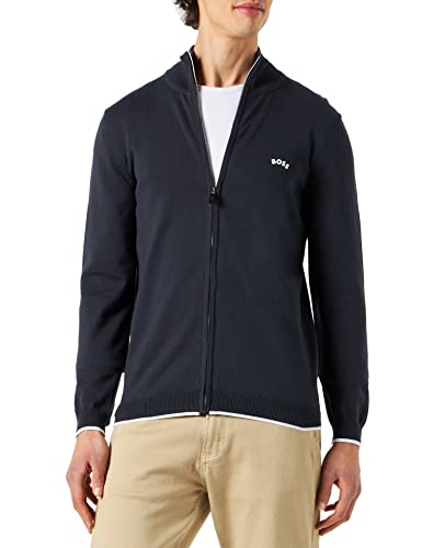 BOSS Zalli Dzianinowa kurtka męska, Ciemnoniebieski 402., M