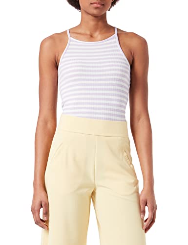 JdY Damska koszulka JDYFRANSISKA S/L Stripe TOP JRS NOOS na ramiączkach, Lavender Frost/Stripes: Cloud Dancer, XS