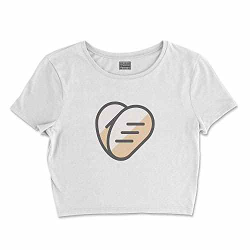 Bona Basics, Koszulka damska z nadrukiem cyfrowym,%100 bawełna, biała, casualowa, topy damskie, rozmiar: S, biały, S Krótki