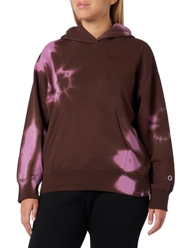 Champion Damska bluza z kapturem, Różowy Morwa/Czekolada, L