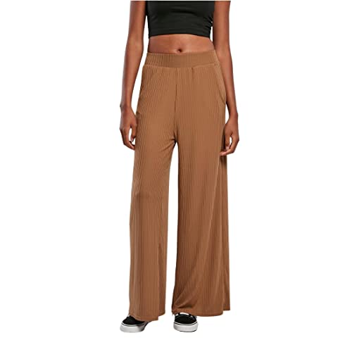 Urban Classics Damskie spodnie z dżerseju, Ciemny kret., 5XL