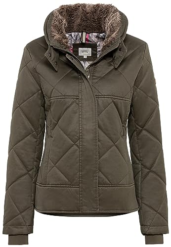 camel active Damska bluza ze stójką w stylu vintage, czarny, 42