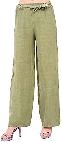 Bonateks, Lejąca sukienka trapezowa o średniej długości i półrękawach i kieszeniach, 100% len, rozmiar DE:40 rozmiar US: L, granatowy - wyprodukowano we Włoszech, niebieski, 40