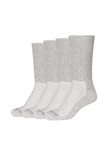 Camano Unisex Crew Online Diabetic Socks 4p, jasnoszary melanżowy, 43 EU
