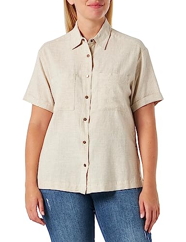 Mavi Damska bluzka z krótkim rękawem, beżowa, XS, Beige, XS