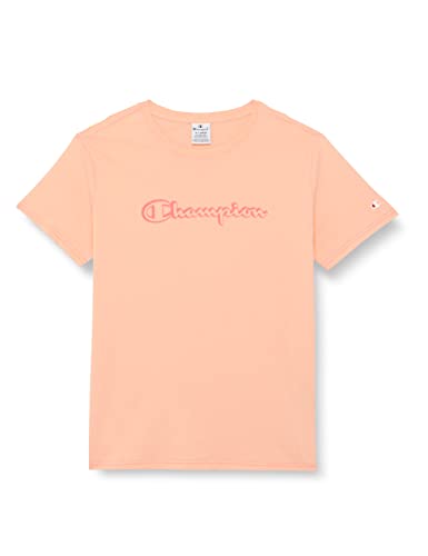 Champion Damska koszulka z logo Legacy Color Ground S/S, flaming różowy, M