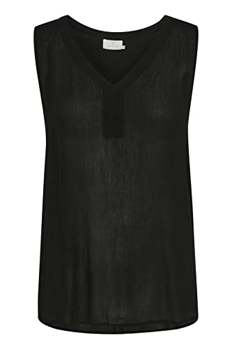 KAFFE Amber Top Bluzka damska, Głęboka czerń, 36