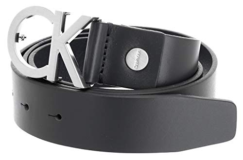 Calvin Klein Męski pasek Ck Adj. Klamra Belt ze skóry, czarny, 105