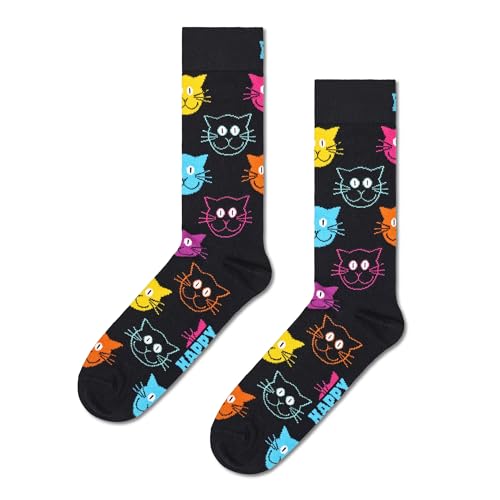 Happy Socks kolorowe i zabawne skarpetki Cat Sock Rozmiar 41-46