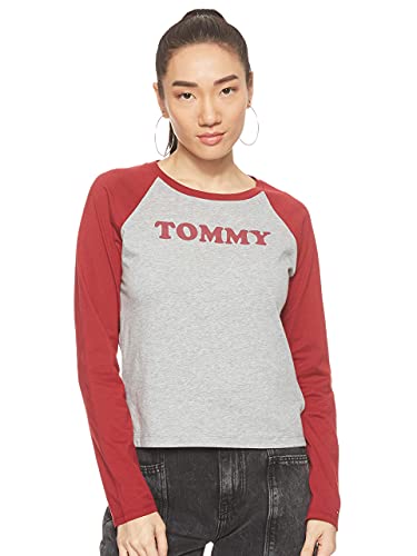 Tommy Hilfiger LS Tee Slogan Top Piżamy Kobiety, Wielobarwny (Multi 587), S