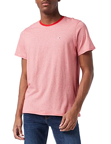 Tommy Hilfiger Koszulka męska, Twilight Navy/Deep Crimson Stripe, S