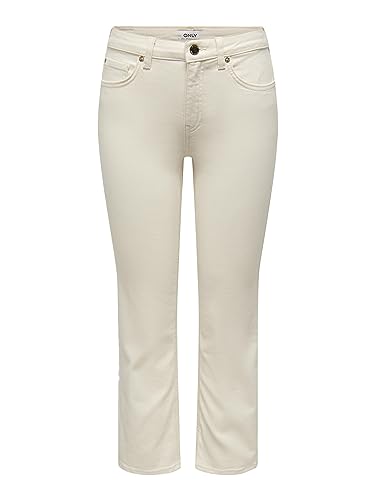 ONLY Dżinsy damskie ONLKenya Life Mid, écru, 26W x 30L